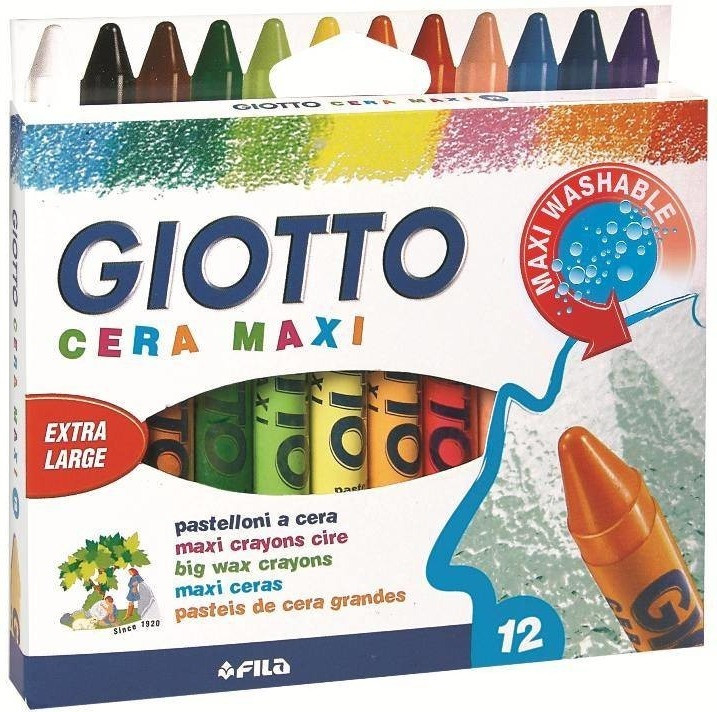 Giotto Cera Maxi 12 colours (291200)