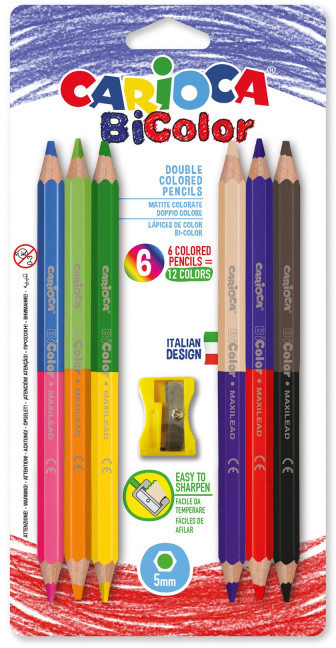 Carioca BiColor double colored pencil