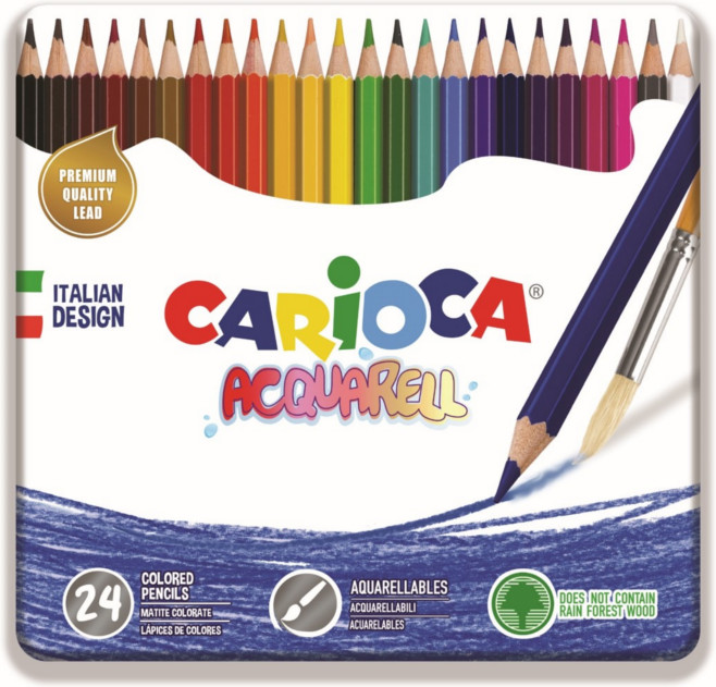 Carioca Acquarell 24 colored pencil