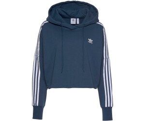 Adidas originals hoodie store mit logo-streifen - olivgrün
