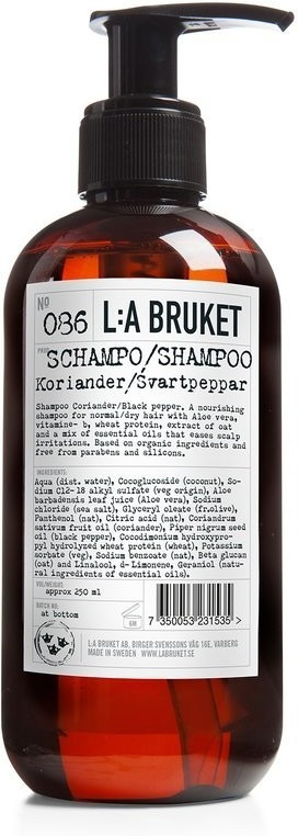L:A Bruket Shampoo Coriander/Black Pepper No. 86 (250 ml)