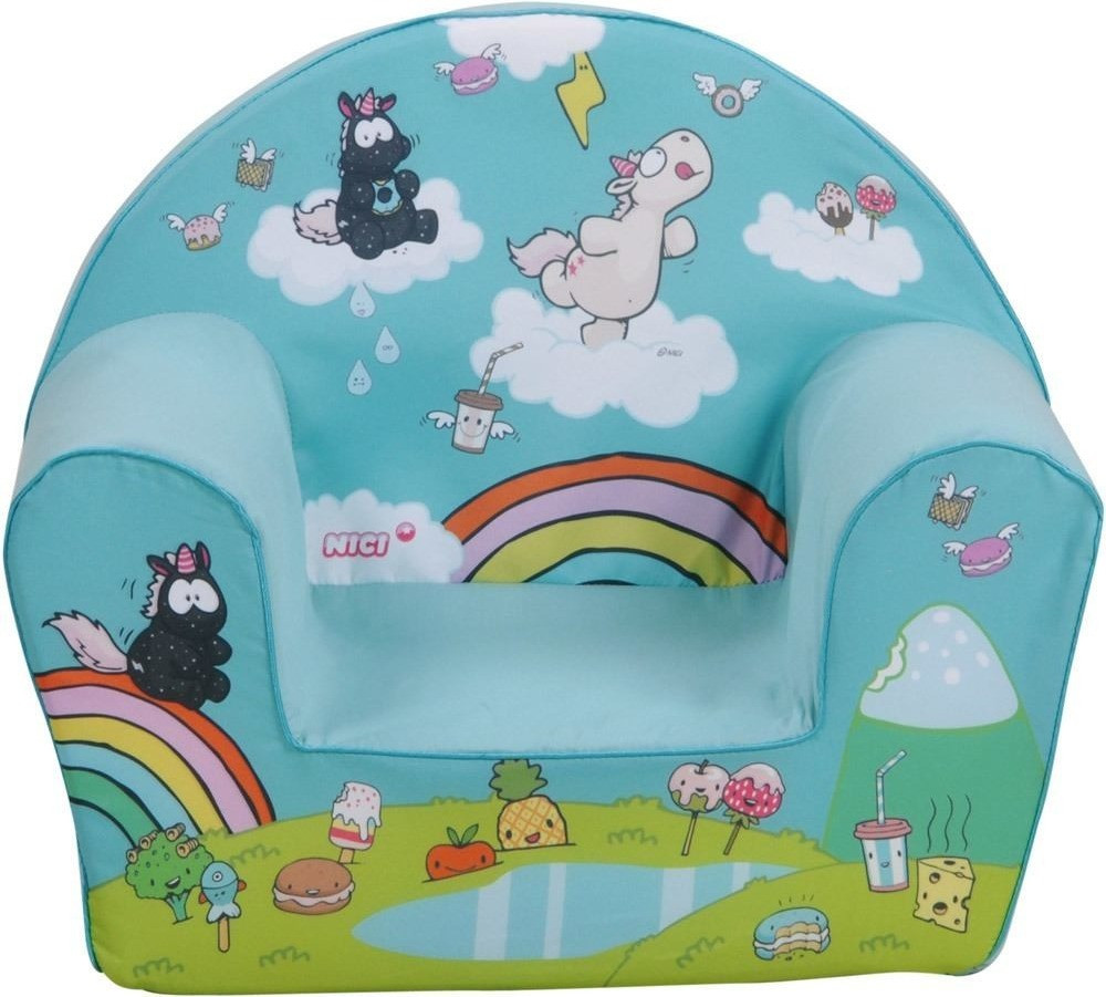 Knorrtoys Kids Armchair unicorn blue