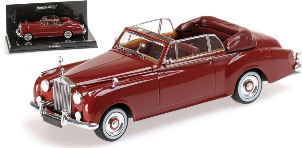 Minichamps Rolls Royce Silver Cloud II Cabriolet 1960 rouge 1:43 (436134930)