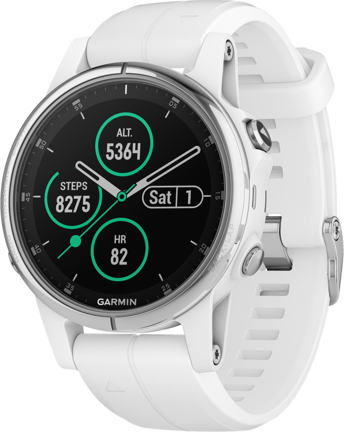 Garmin fenix 5S Plus Sapphire argent/blanc