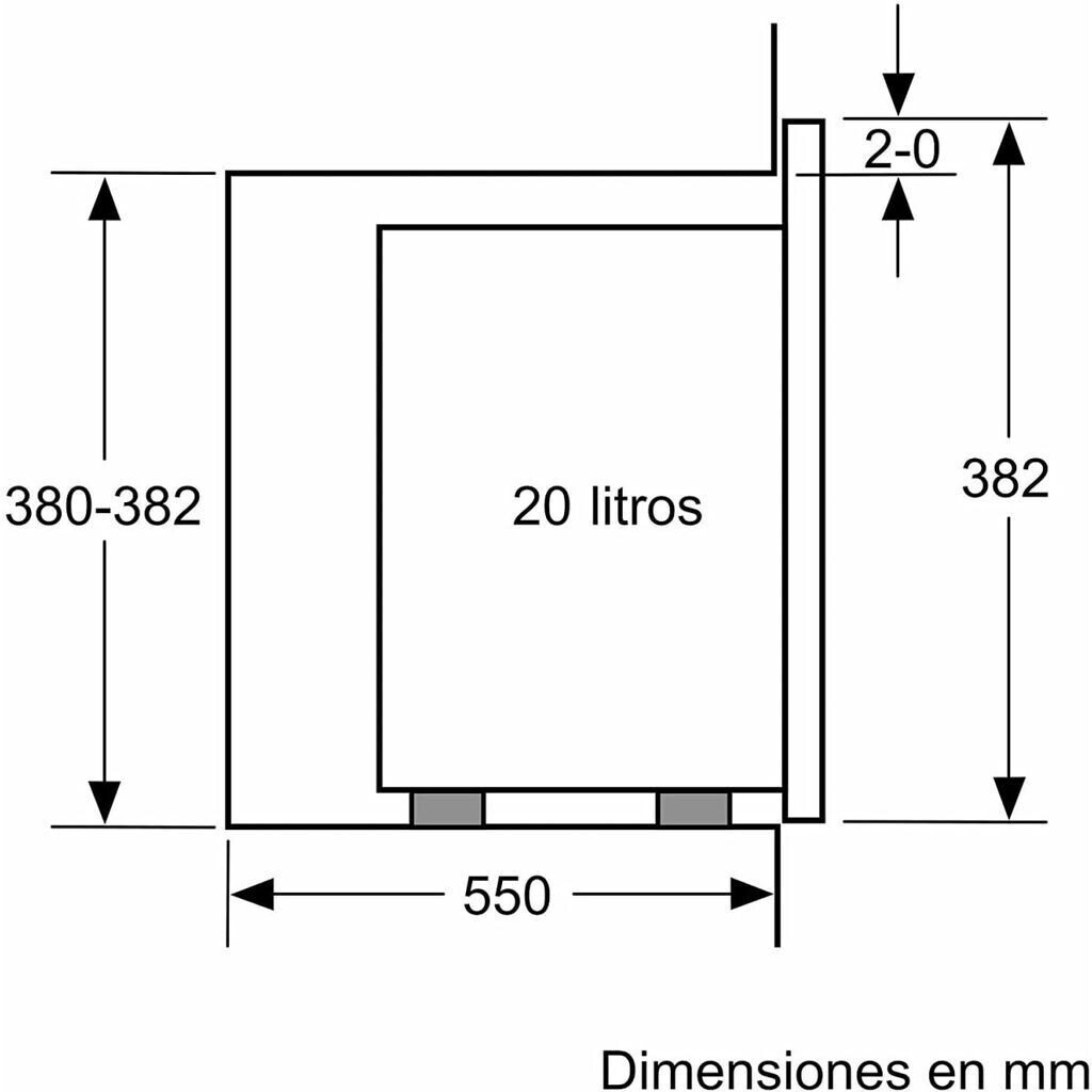 Microondas con Plato Giratorio BEL523MS0 Cristal Negro - GroupSumi