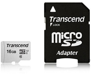 Transcend 300S microSDHC 16GB mit Adapter