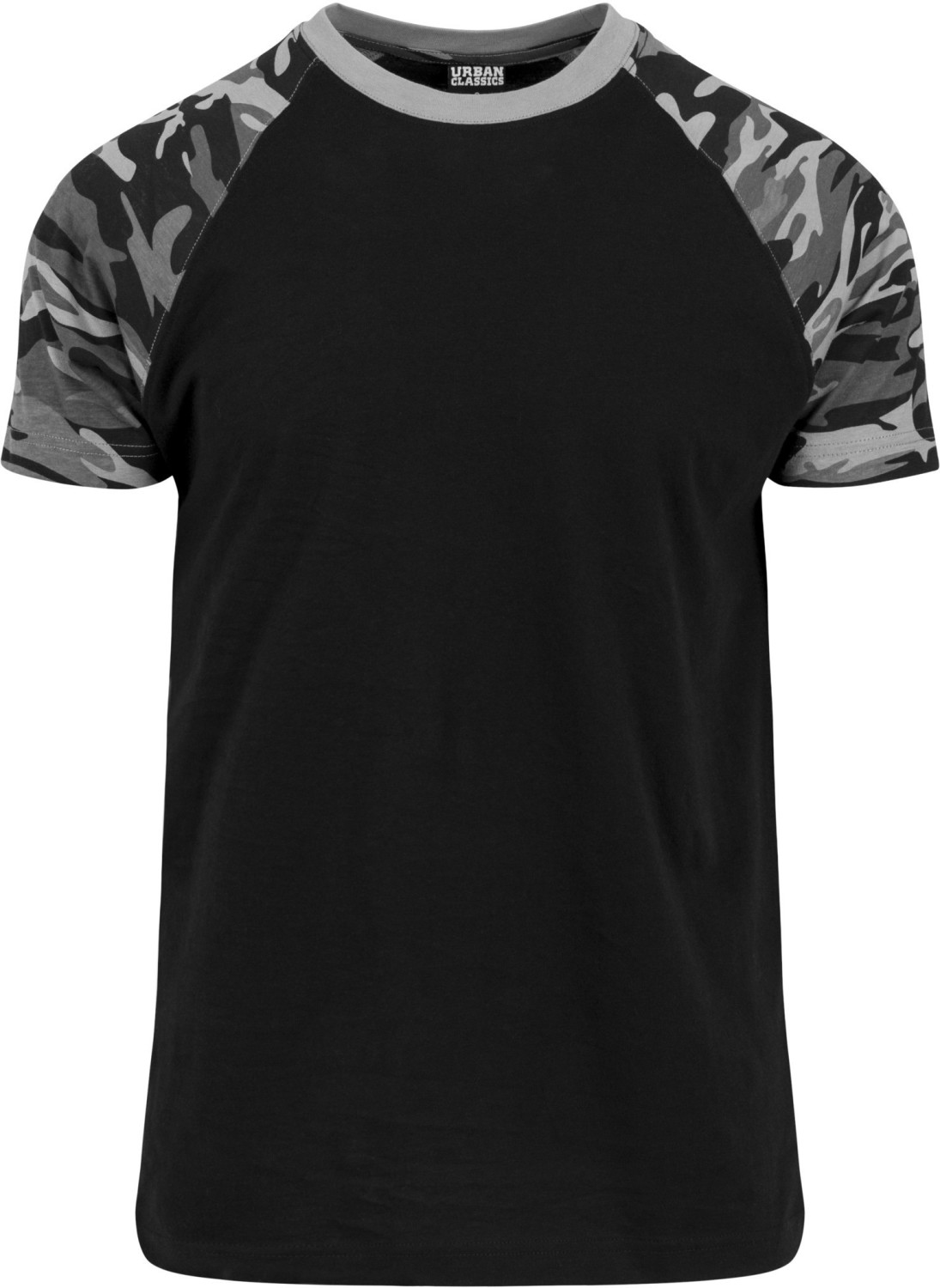Urban Classics Raglan Contrast Tee blk/darkcamo (TB639)