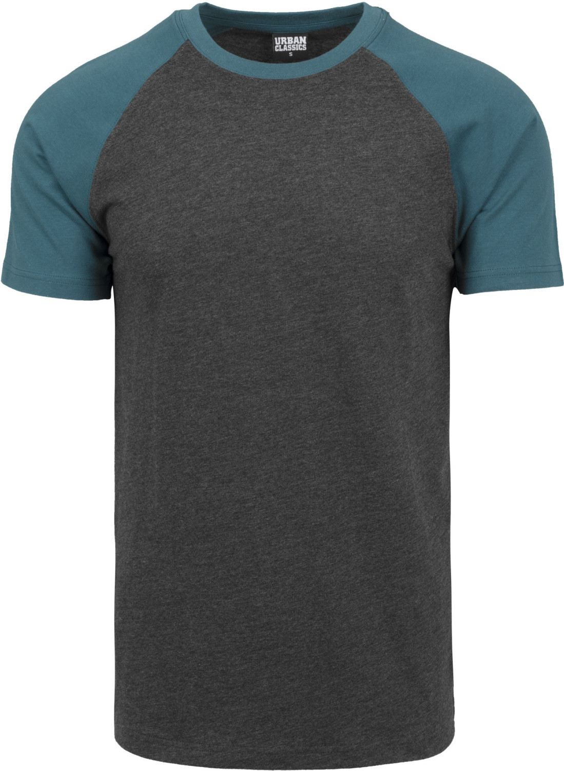 Urban Classics Raglan Contrast Tee charcoal/teal (TB639)