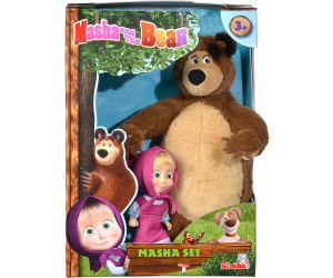 Plüschbär Simba Mascha Bär Puppe weich Spielzeug Kinder Geschenk Toys B-WARE 