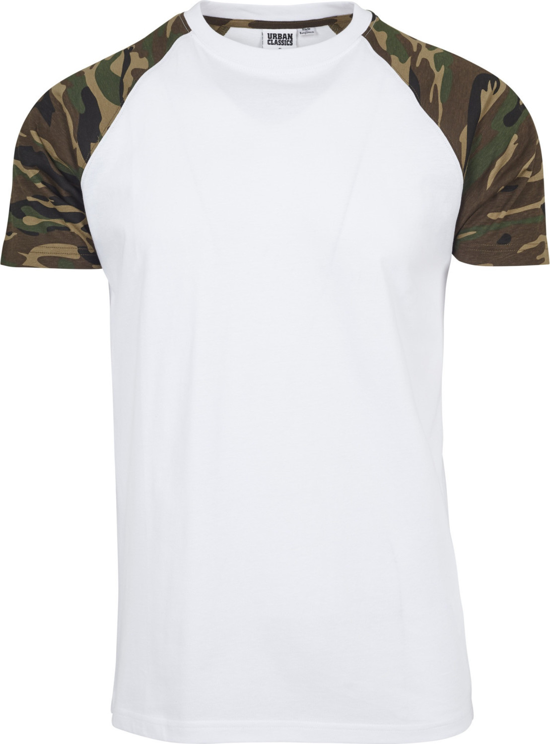 Urban Classics Raglan Contrast Tee wht/woodcamo (TB639)