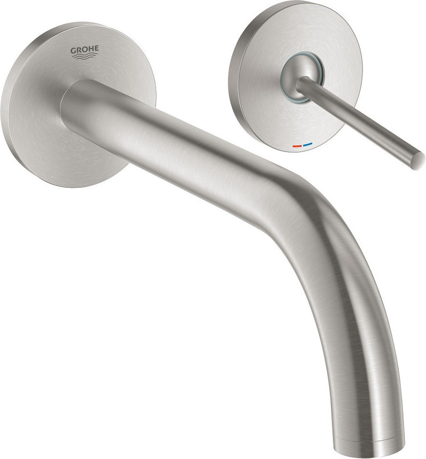 GROHE Atrio Wall-mounted 2-Hole Basin Tap supersteel (19918DC3)