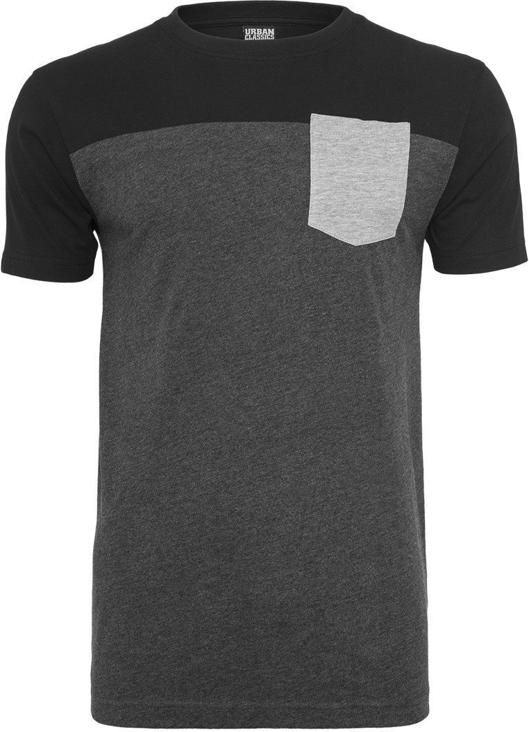 Urban Classics Urban Classics 3-Tone Pocket Tee cha/blk/gry (TB969)