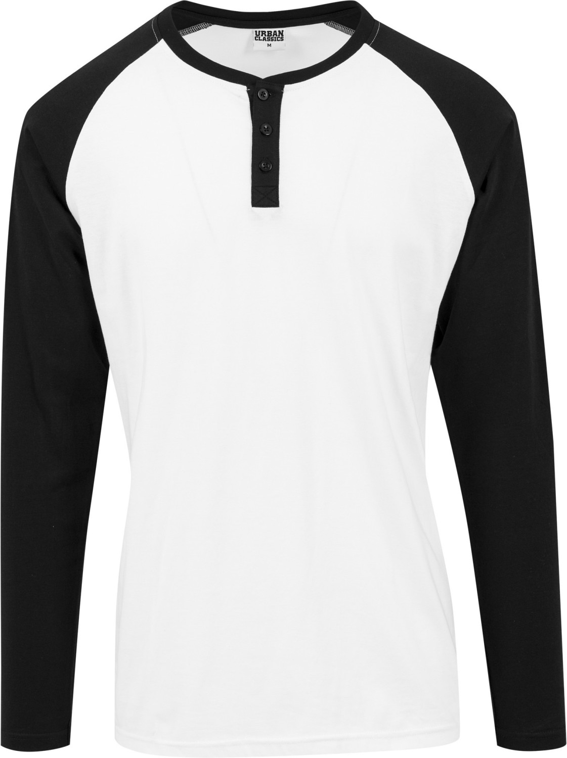 Urban Classics Contrast Raglan Henley L/S