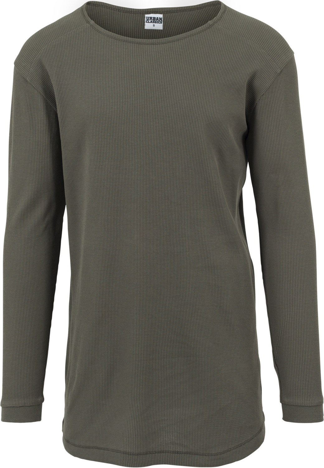 Urban Classics Long Shaped Waffle L/S Tee olive