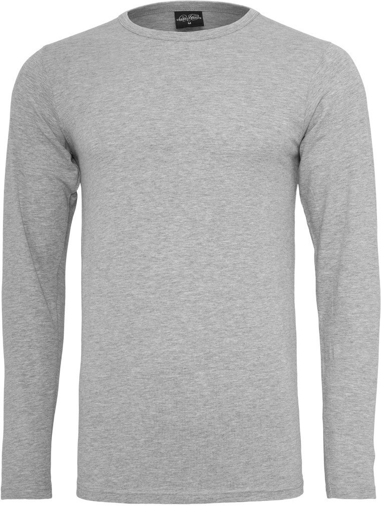 Urban Classics Fitted Stretch L/S Tee  grey