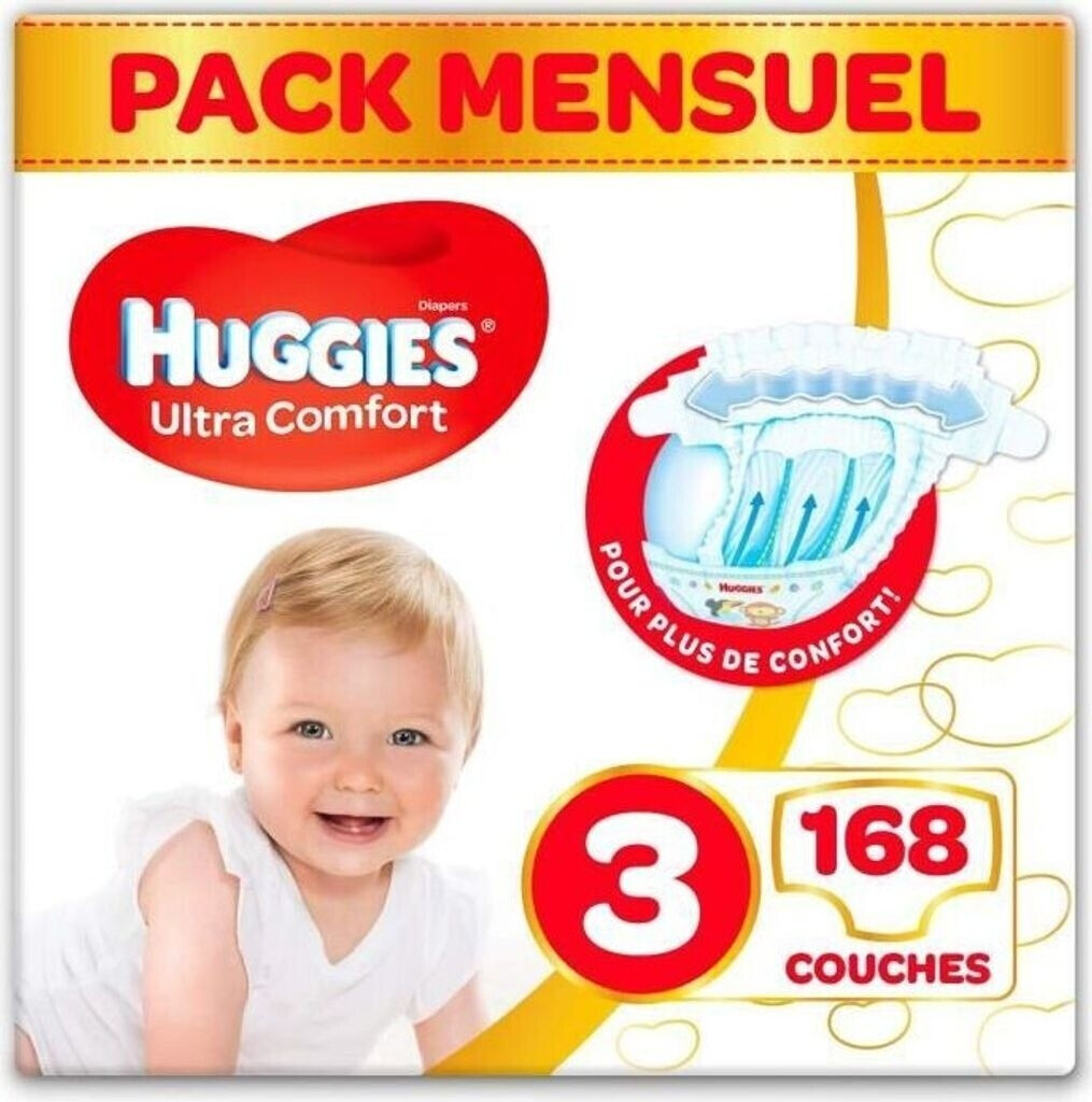 Huggies Ultra Comfort T3 (4-9 kg) 168 couches