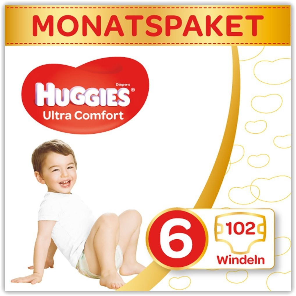 Huggies Ultra Comfort T6 (15-30 kg) 102 couches