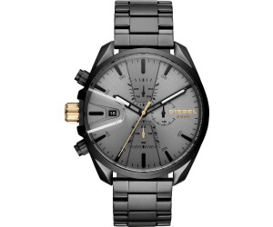 Diesel MS9 Orologio Uomo Cronografo Al Quarzo – Cassa 48mm Acciaio, Quadrante Nero, Cinturino In Silicone/acciaio/pelle
