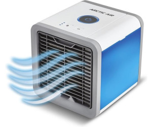 Air Luftk/ühler Arctic Cool Verdunstungsger/ät Lufterfrischer mobiler Luftk/ühler mit USB Anschlu/ß// 3 in 1 Air K/ühler 3 K/ühlstufen 7 Stimmungslichter//Arctic