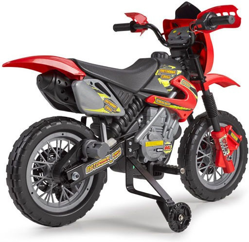 Moto Cross Enfant - FEBER - Motor Cross 400F 6V Rouge - Electrique
