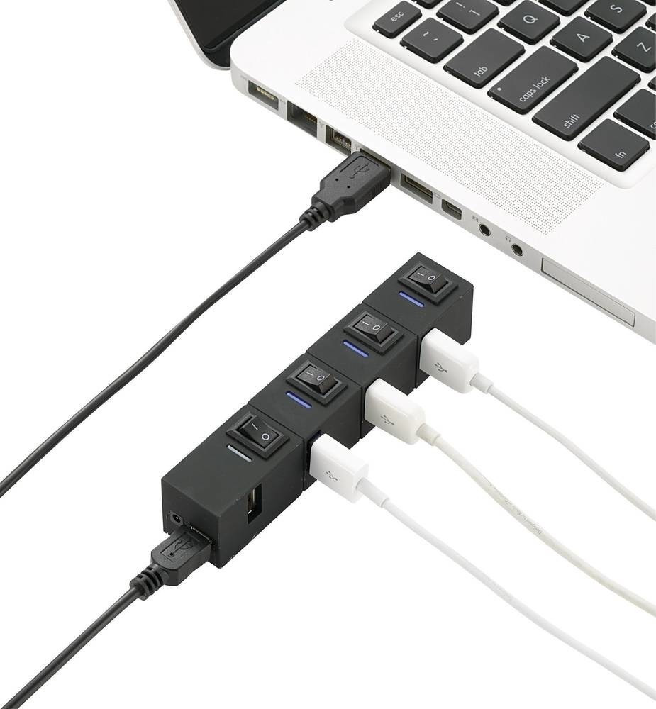 Renkforce 4 Port USB 2.0-Hub (RF-4826307)
