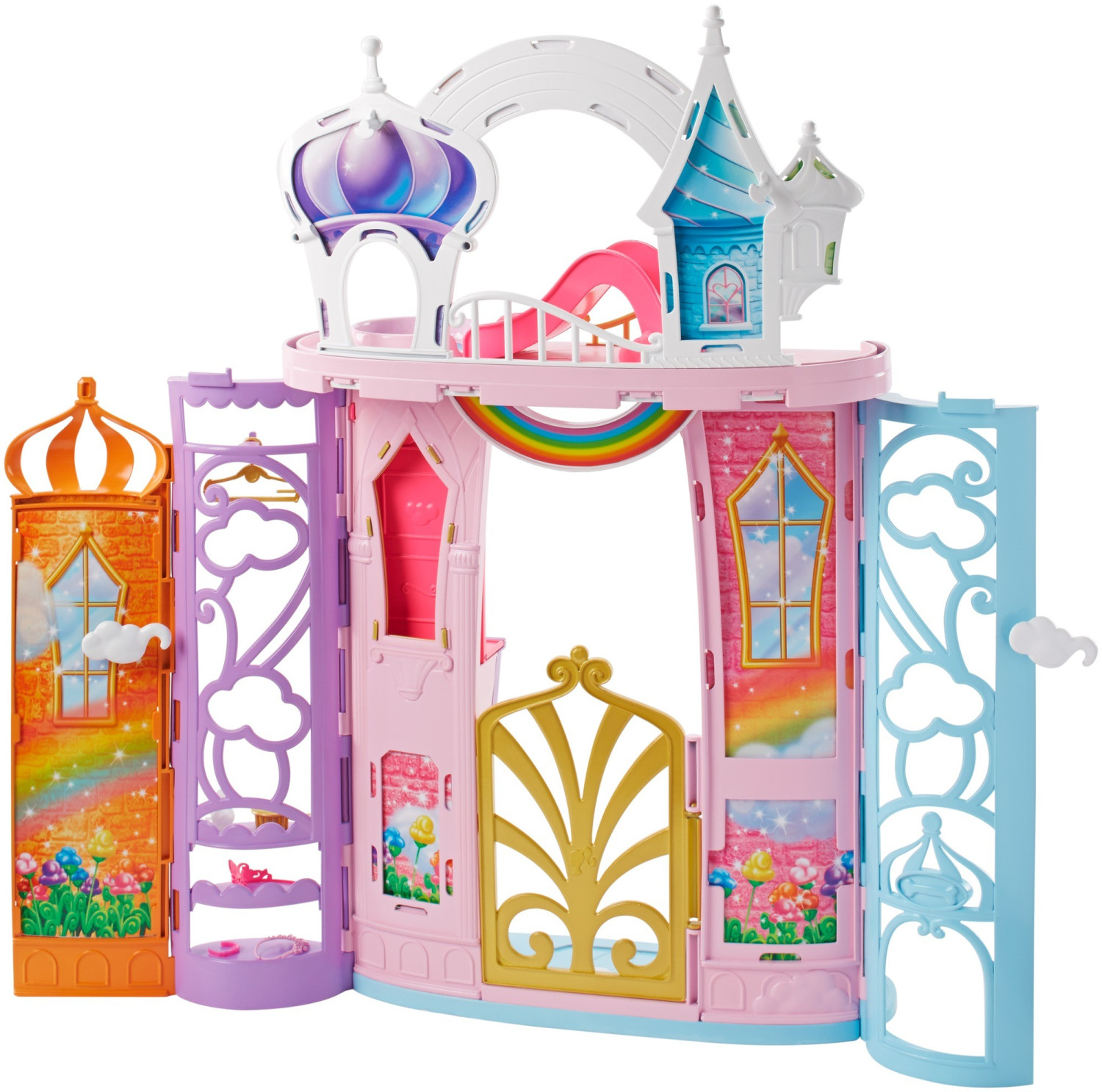 Chateau barbie arc 2025 en ciel