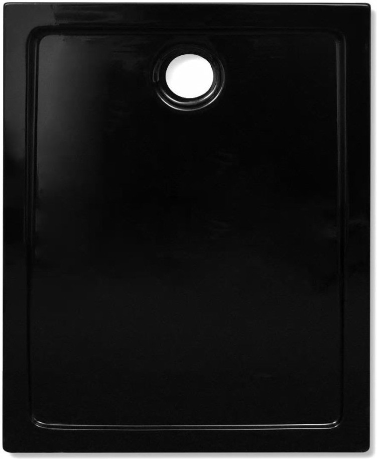 VidaXL Receveur de douche ABS (70 x 90 cm) noir