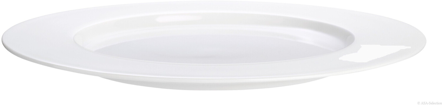ASA Atable bread plate with flag white 18 cm