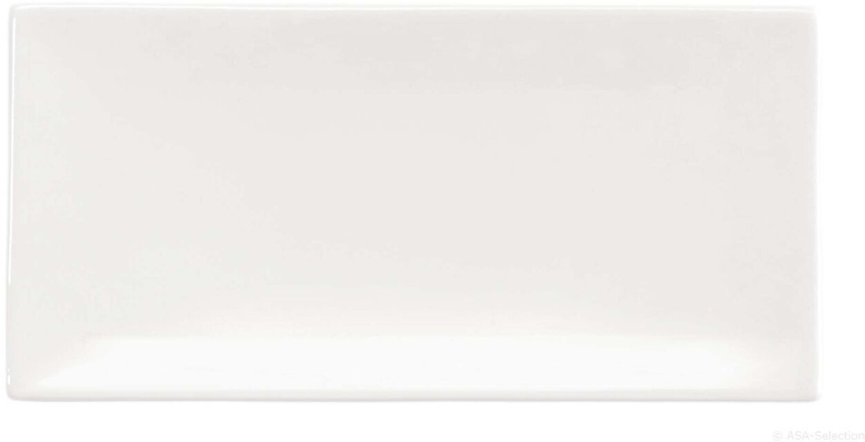 ASA Atable dessert plate rectangular white 17x8.5 cm