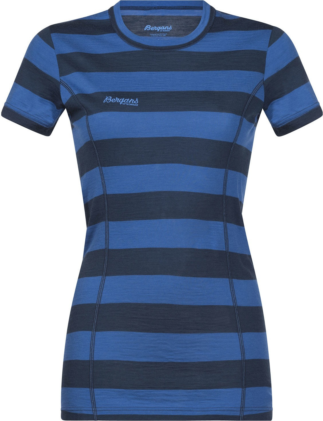 Bergans 8981 Soleie Lady Tee dark steel blue/fjord striped