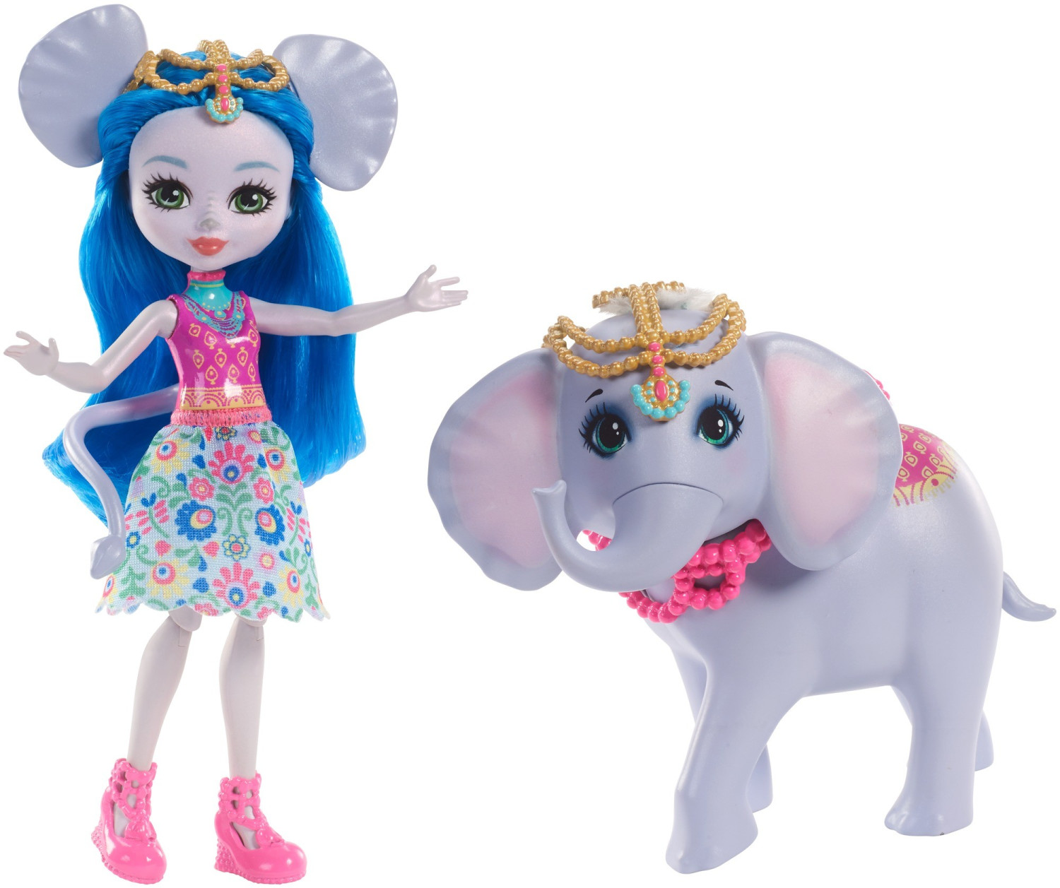 Enchantimals Ekaterina Elephant Doll & Antique Figure