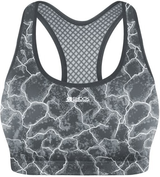 Shock Absorber Active Crop Top asphalt print
