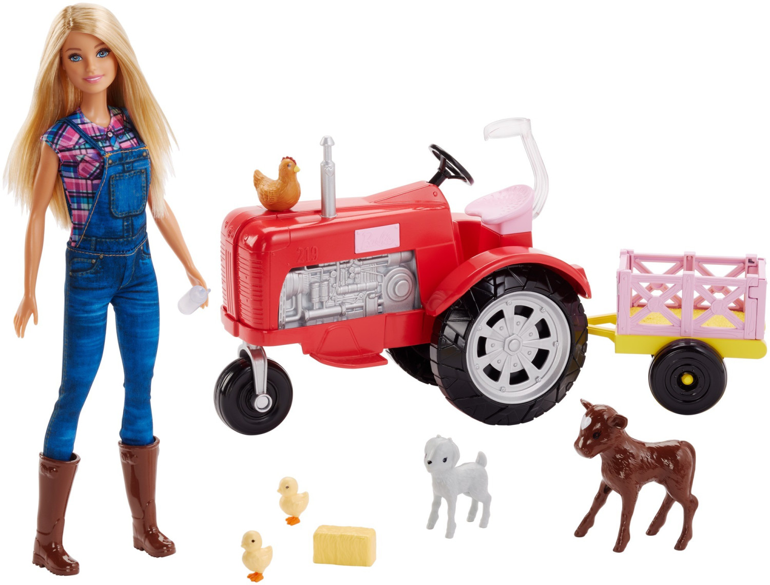 Barbie coffret fermière et tracteur
