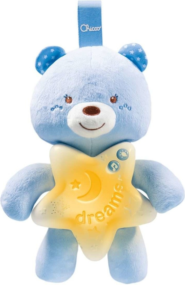 Chicco - Peluche proyector Baby Bear en azul