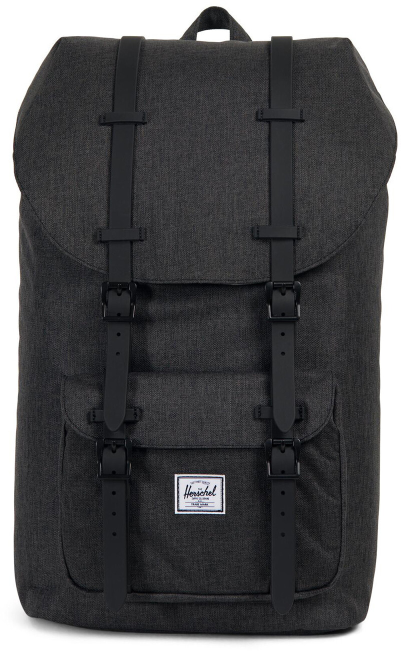 Herschel little america black crosshatch 2025