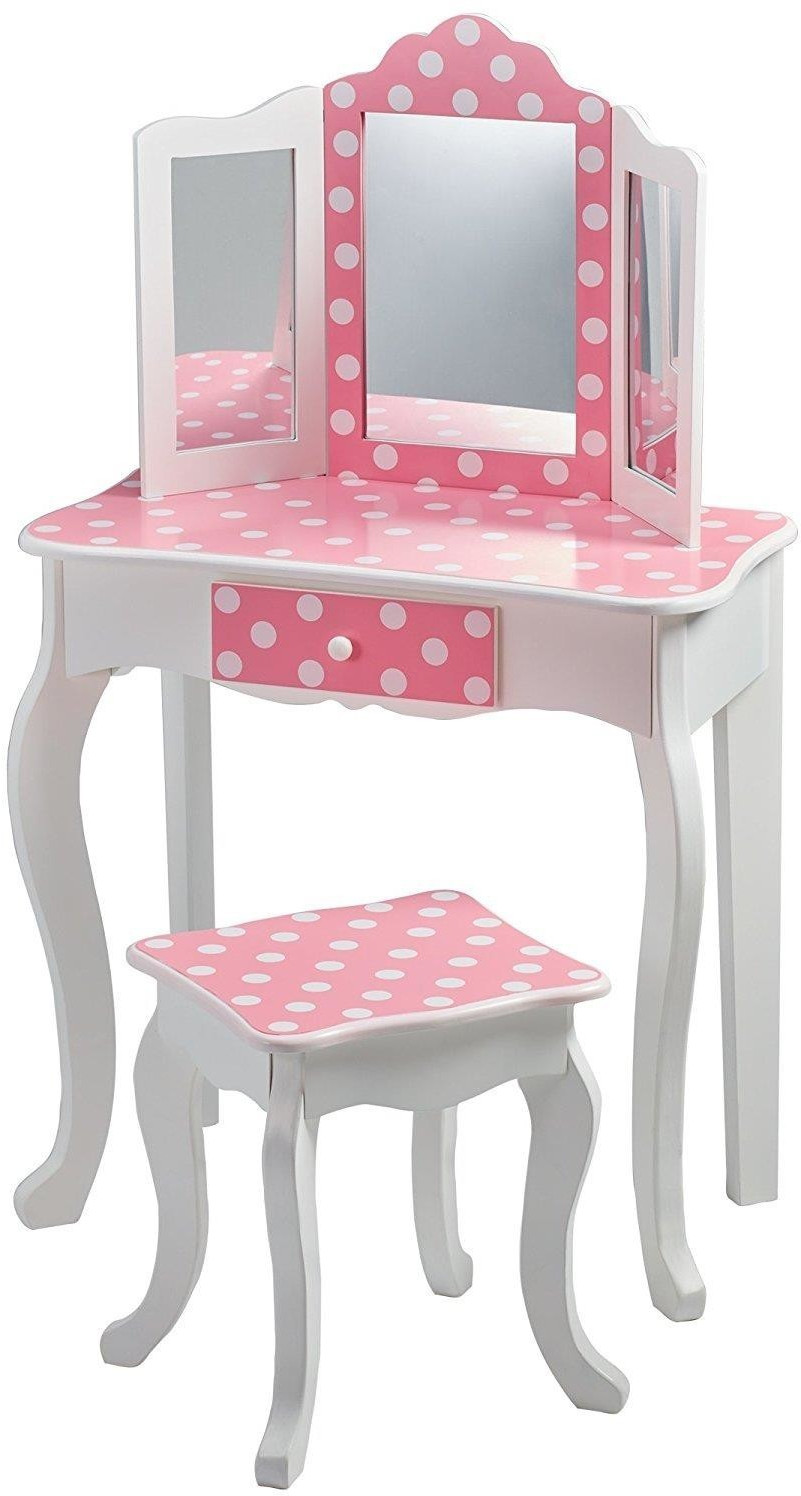Teamson Dressing table with chair pink