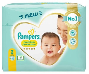 Pampers Couches Premium Protection New Baby T. 2 Mini 4-8 kg 31 pièces