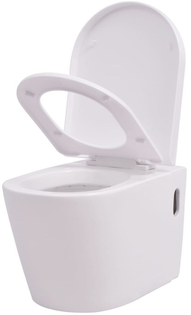 VidaXL Toilette suspendue blanc (274669)