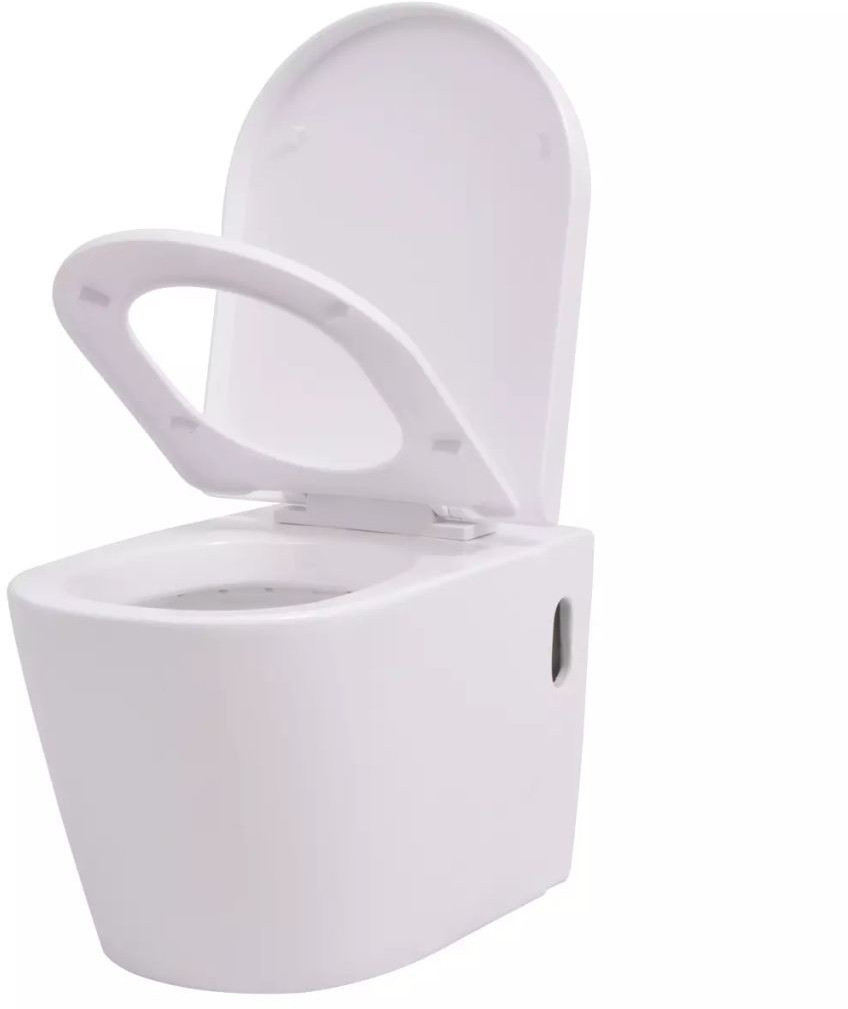 VidaXL Toilette murale blanc (244270)