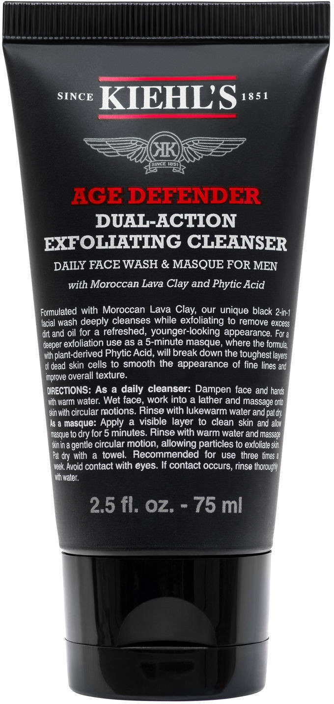 Kiehl’s Men Age Defender Dual-Action Exfoliating Cleanser (75ml)