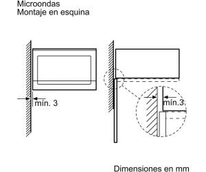 Siemens HF25M5L2. Microondas integrable apertura izquierda 21L 