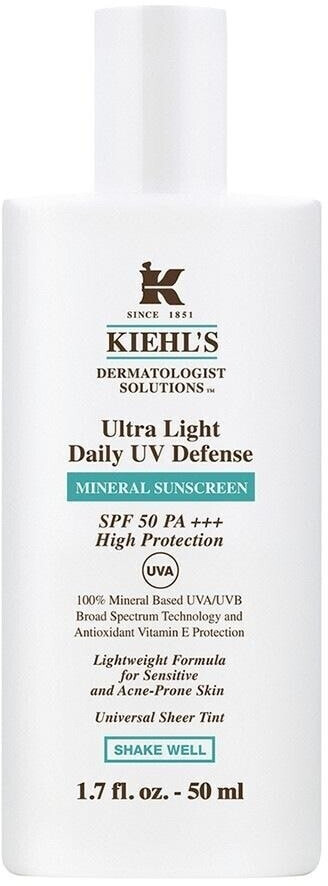Kiehl’s Mineral Sunscreen Ultra Light Daily UV Defense SPF 50 (50 ml)
