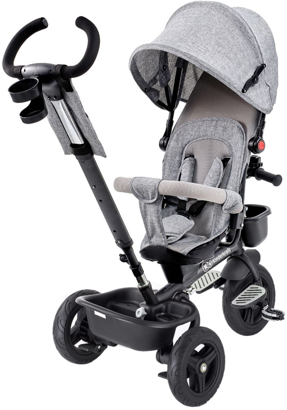 KinderKraft Dreirad Aveo 6 in1 Kinderdreirad Jogger mit Zubehör - Grau  (KKRAVEOGRY0000) online kaufen