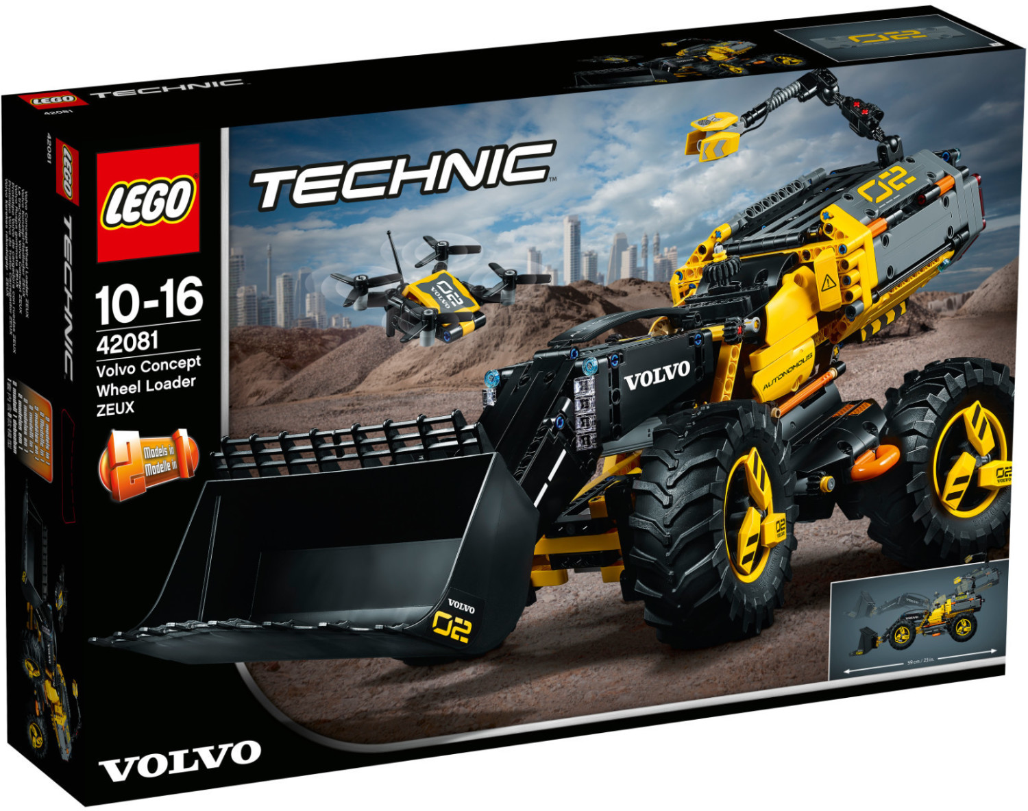 LEGO Technic - 2 in 1 Volvo Konzept-Radlader ZEUX (42081)