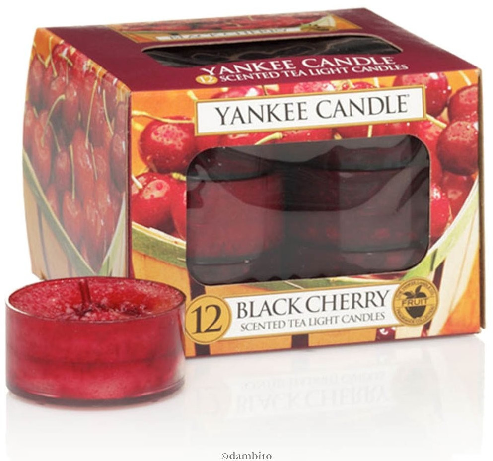 Yankee Candle Black Cherry Bougies chauffe-plats 12 pièces