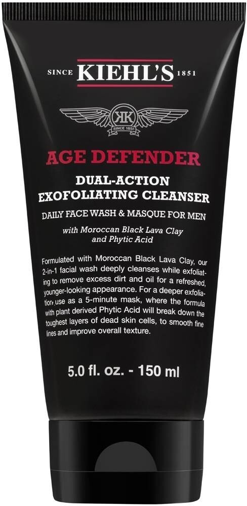 Kiehl’s Men Age Defender Dual-Action Exfoliating Cleanser (150ml)