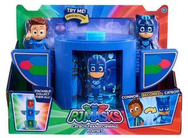 Bandai Pj Masks Transforming Figure Set - Cat Boy