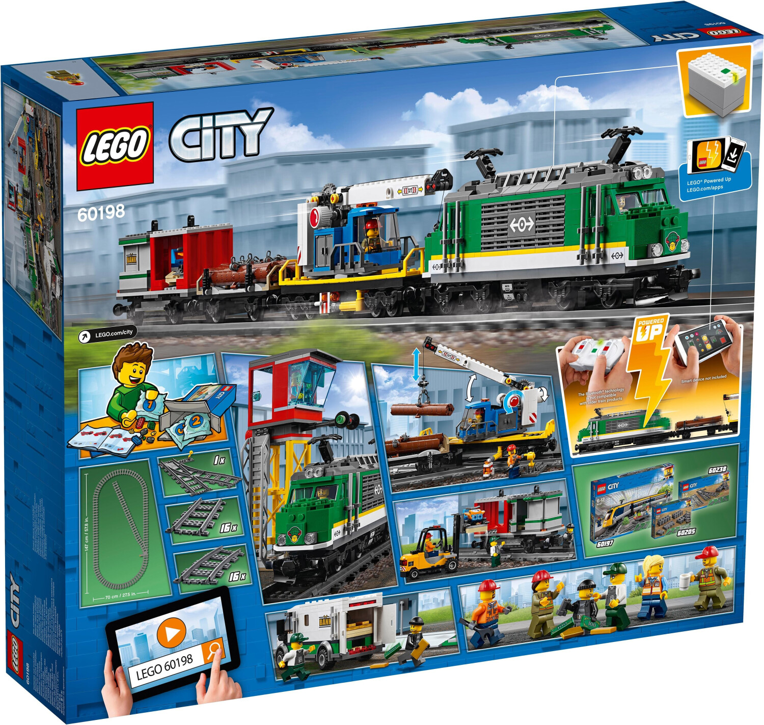 Soldes LEGO City - Le train de marchandises télécommandé (60198) 2024 au  meilleur prix sur