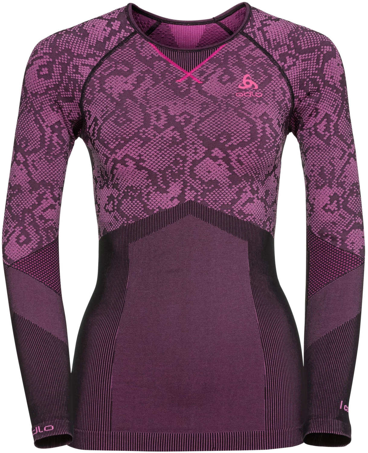 Odlo Shirt L/S Crew Neck Blackcomb Evolution Warm black/pink glo