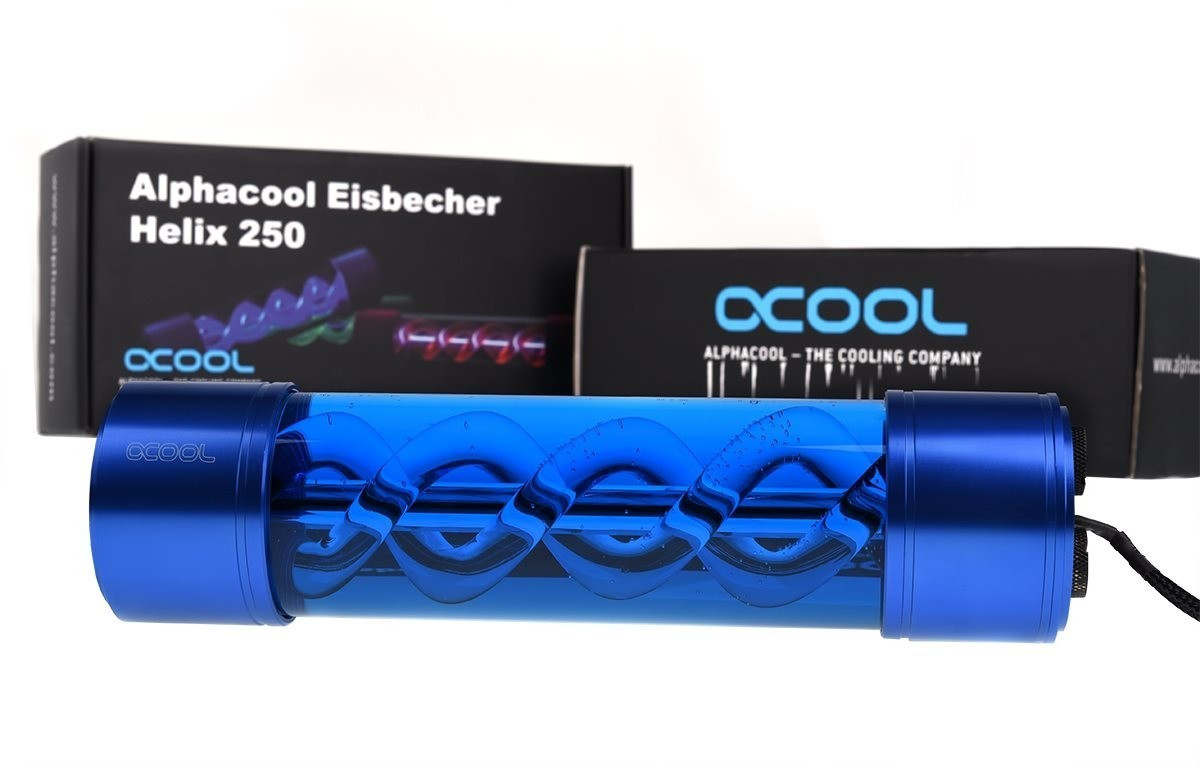 Alphacool Eisbecher Helix 250mm blue